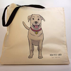 Labrador shopping bag Tote bag for Dog lovers image 1