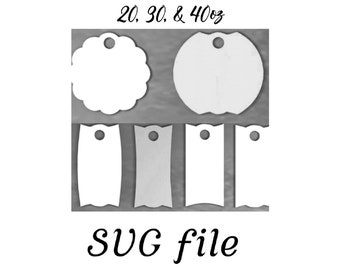 20,30,& 40oz Stanley Toppers SVG file