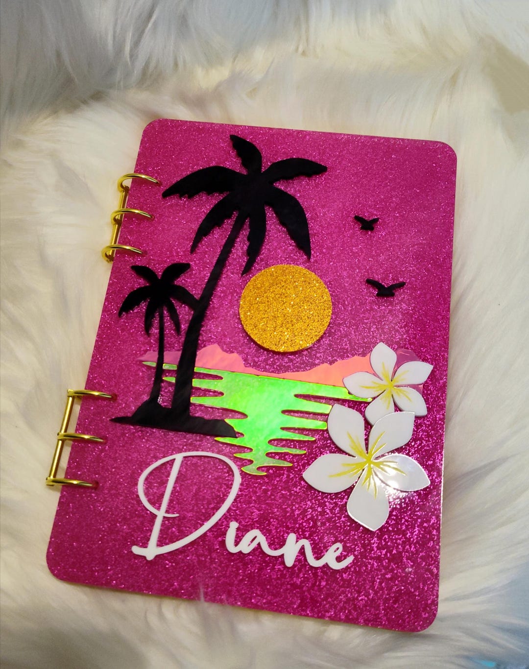 Hawaii Beach Acrylic Notebook - Etsy
