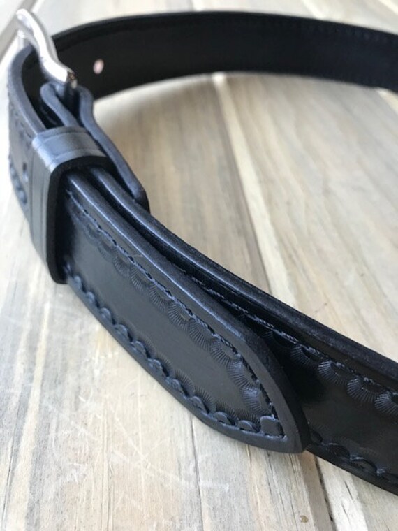 1.5 inch leather gun belt