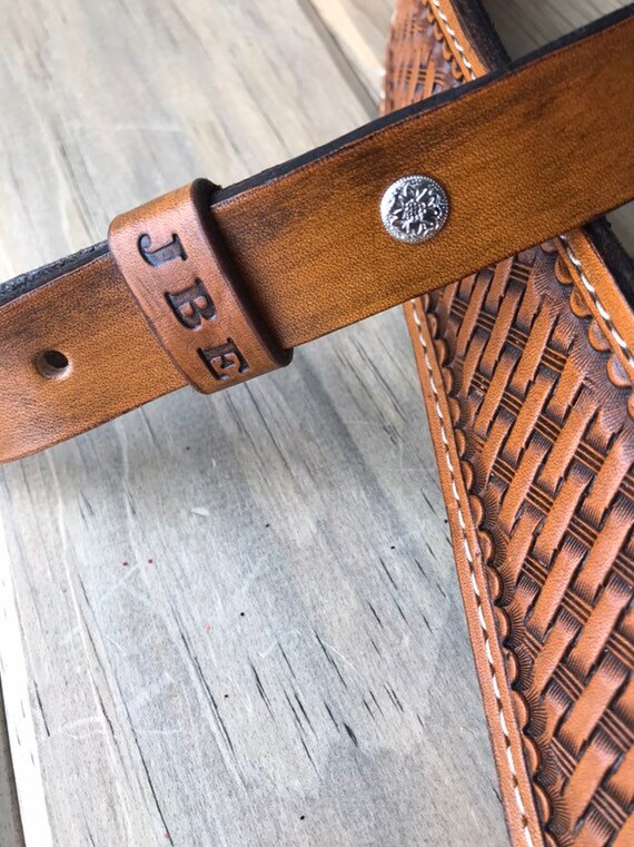 Cobra Padded Leather Rifle Sling Basket Weave in Antique Tan Etsy