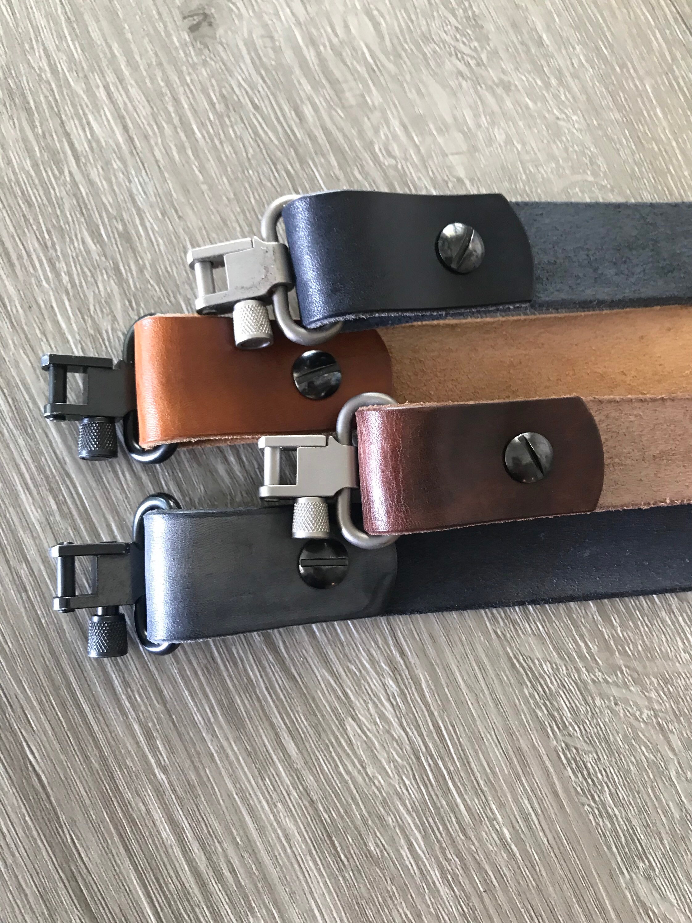 Adjustable Leather Rifle Sling, 1 or 1.25inch
