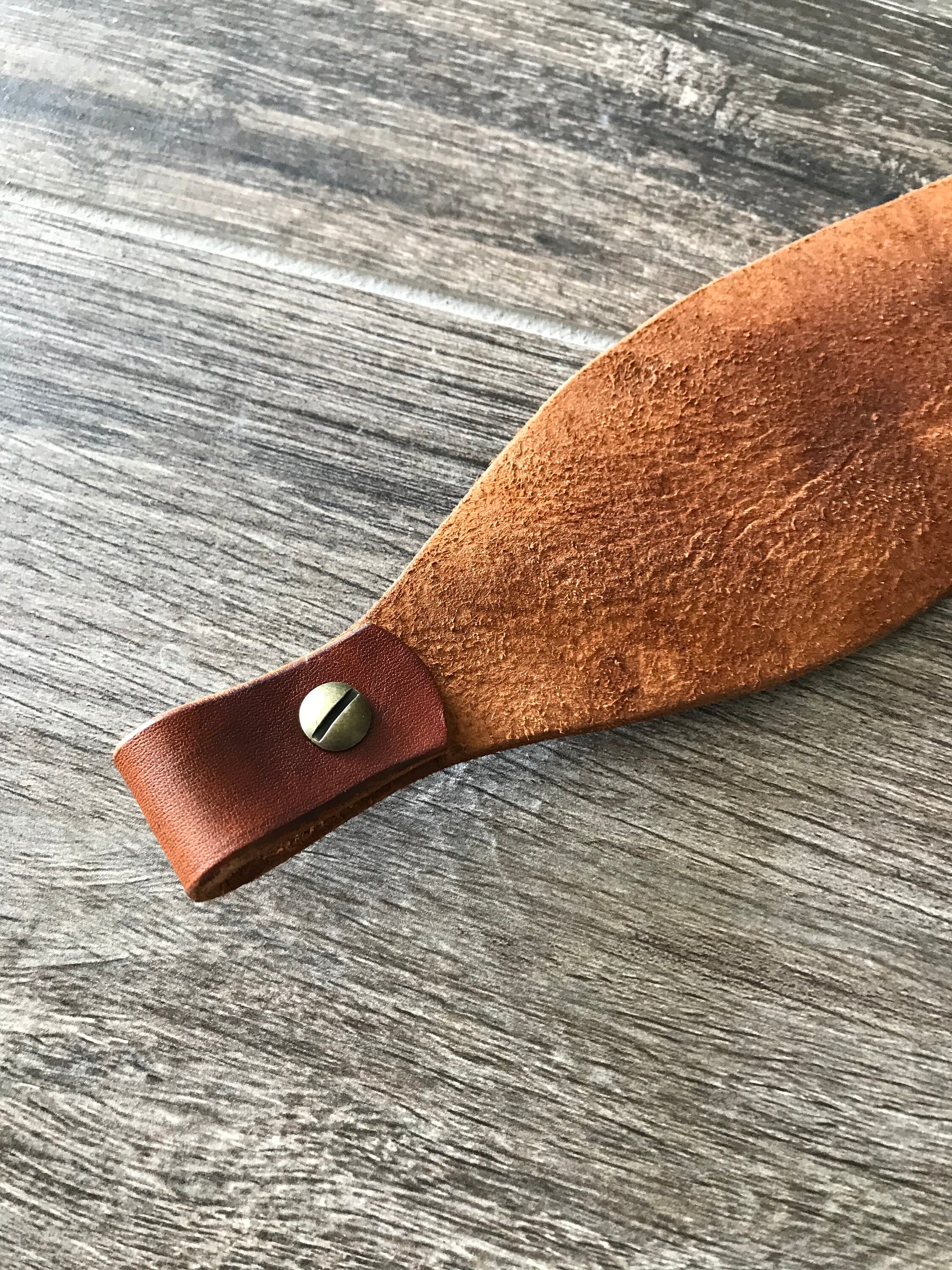 Personalized Leather Rifle Sling (Gun Sling), Adjustable, with