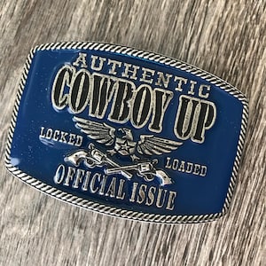 Montana Silversmiths Cowboy Up Locked and Loaded Buckle