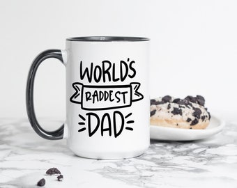 tasse de café meilleur papa du monde | Rad papa | Bonne fête des pères tasse | Meilleur papa de tous les temps | Cadeau des enfants à papa | Tasse à café pour papa | Cadeau pour lui