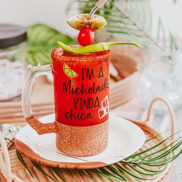 Michelada Beer Mug | Beer Mug Tumbler | Girls Weekend | Beer Drinking Glasses | Beer Glass | Beer Pint | Beer Gift for Her | Beer Lover Gift