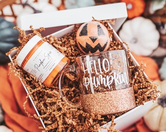 Hello Pumpkin Coffee Mug | Glitter Coffee Mug | Hello Pumpkin Spice | Fall Glass Mug | Pumpkin Spice Every Thing Nice | Fall Pumpkin Spice