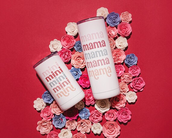 Mommy and Me Tumbler Set | Cute Tumbler Cups | Mommy and Me Cups | Mama and Mini Tumbler | Gift for Mom from Daughter