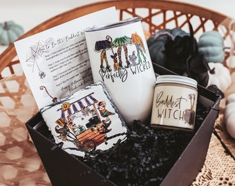 Visage de sorcière au repos | Tasses d'Halloween | Coupe de sorcière | Coupe de sorcière de base | Cadeaux de sorcière | Gobelet d'automne | Gobelet à vin de sorcière de base