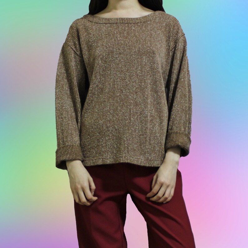 Vintage Ribbed Sweater Vintage Maroon Sweater Vintage Marled Ribbed Knit Sweater Marled Sweater 90s Vintage Speckled Sweater