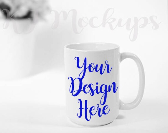 Coffee Mug Mockup 15 Ounce Mug Flower Black Coffee Mug Mockup 15 Ounce Mug Flower Black