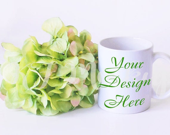 Product Mockup Coffee Mug Mockup Blank Mug Template Green