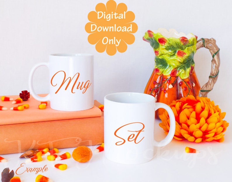 Download Two mug mockup 2 mug mock up Double Mug Mockup sublimate ...