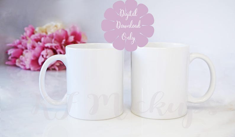 Download Two mug mockup 2 mug mock up Digital Download Double Mug | Etsy