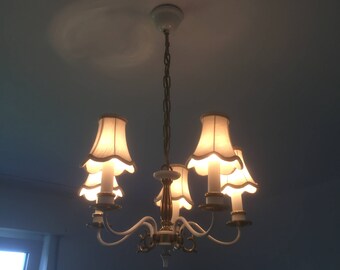 Vintage Chandelier White vintage lamp