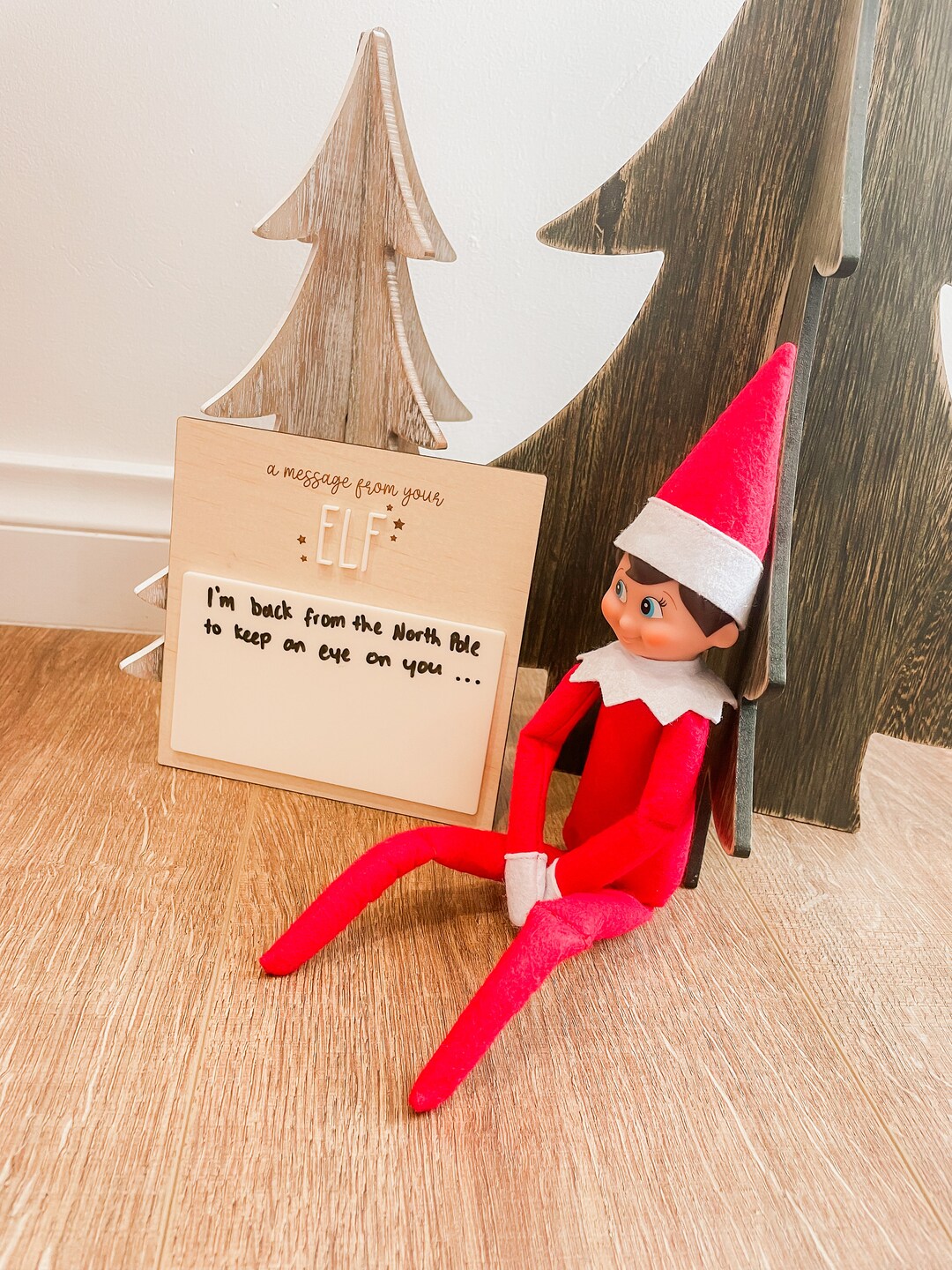 Elf Message Board Elf Decor Christmas Holiday Elf Tradition Etsy