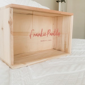 New baby keepsake box