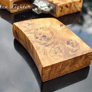 Handmade Wooden Shell Petrol Lighter. Custom Wooden Lighter Cover . Unique Pipy oak Lighter Case . Gift for Him . Rare Lighter Accessory