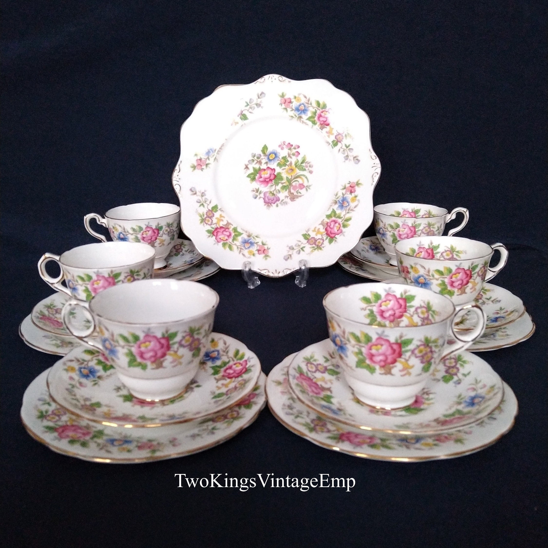 English Tea Set With Teapot/coffee Pot Incl Cake Etsy UK