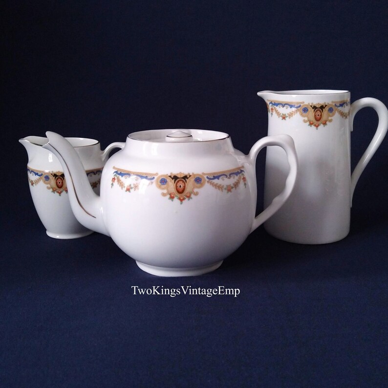 MZ Czech Pottery Bone China Teapot Set Includes Teapot Tea Etsy UK