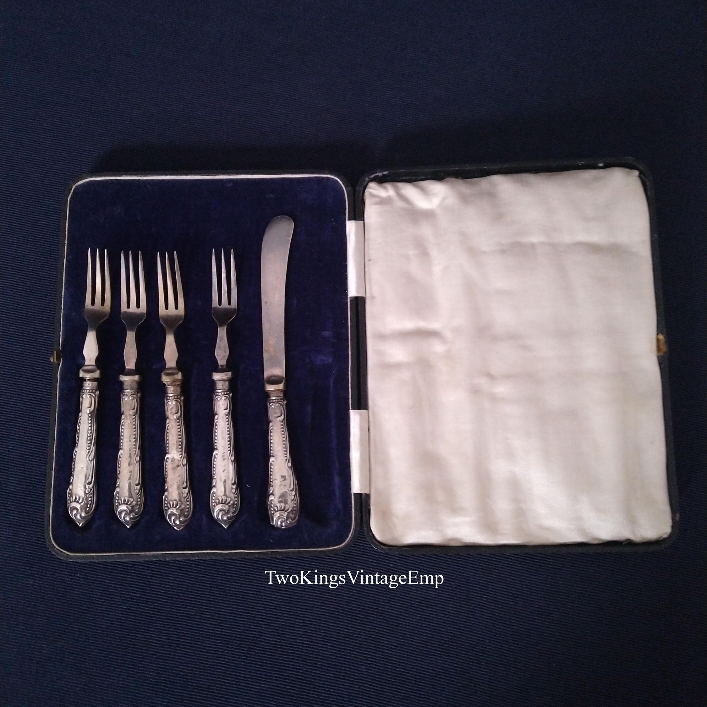 D'Orleans by Towle Sterling Silver Pickle Fork 2-Tine 6" Vintage Silverware 