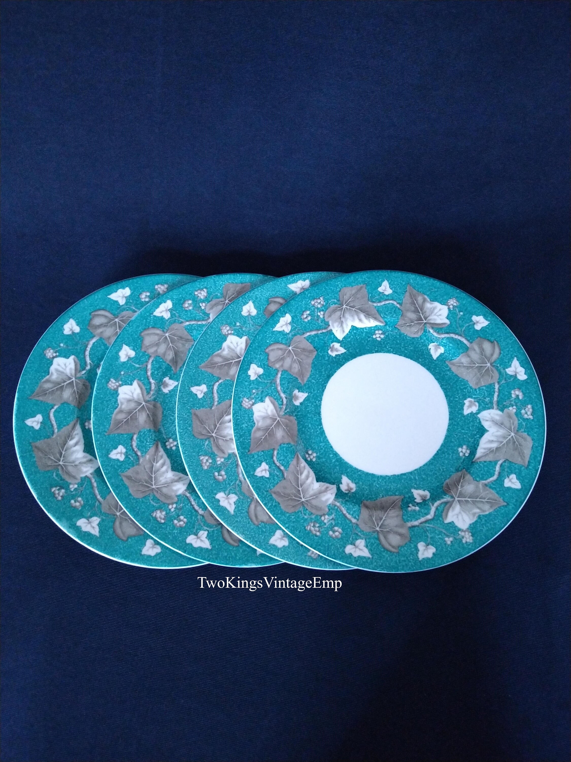 Wedgwood China Dinner Plates Set Grapevine Wreath With Etsy UK