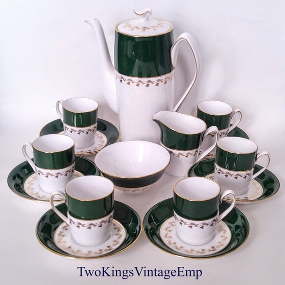 Spode Green Velvet English Coffee Pot 