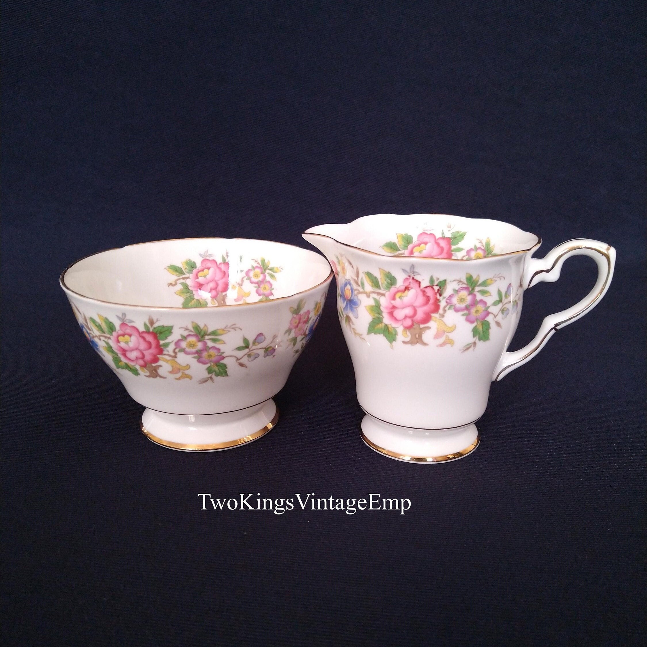 Vintage 1960's Sultana Japan Porcelain 11 Pc Coffee Set  Coffee Pot Creamer Sugar Bowl and Four Mugs  60's Hostess Gift
