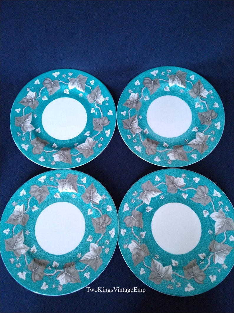 Wedgwood China Dinner Plates Set Grapevine Wreath With Etsy UK