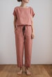 Linen pajamas women - Linen pajama set - Women's sleepwear - Linen nightwear - Linen trousers, blouse - Pyjamas - AUDREY top and EVA pants 