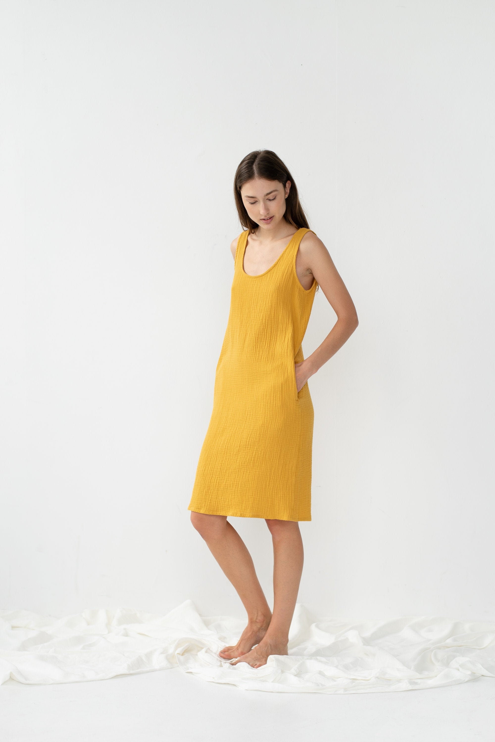 Cotton Dress for Women Summer Dress Gauze Dress Loose - Etsy Finland