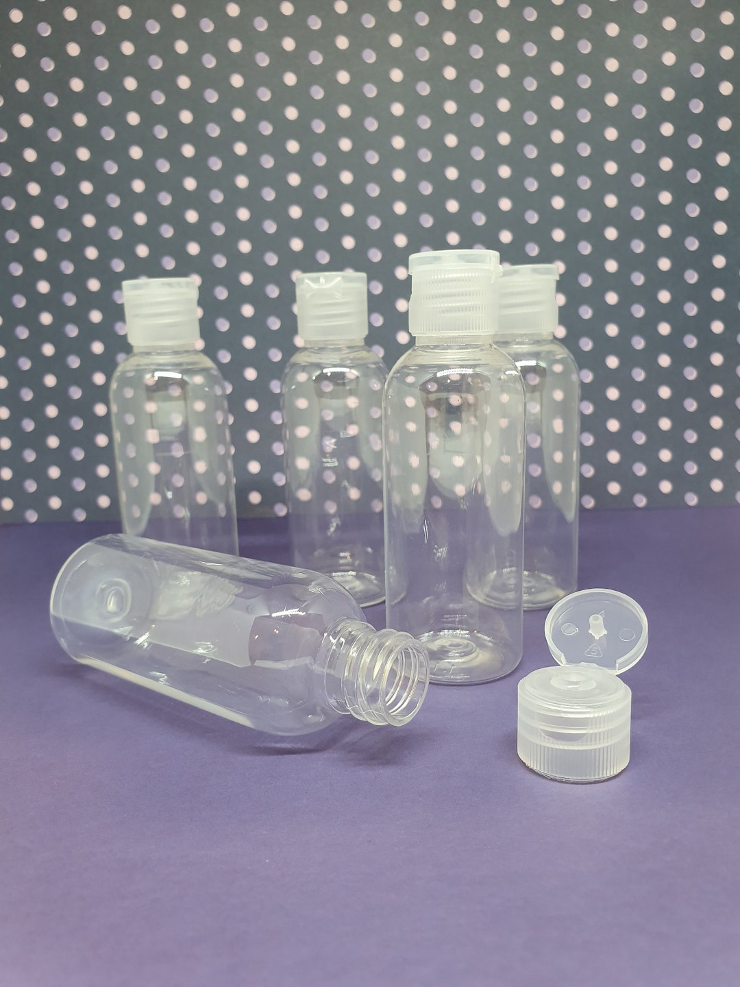 Plastic Fliptop Bottles 50ml Pack of 5 Etsy