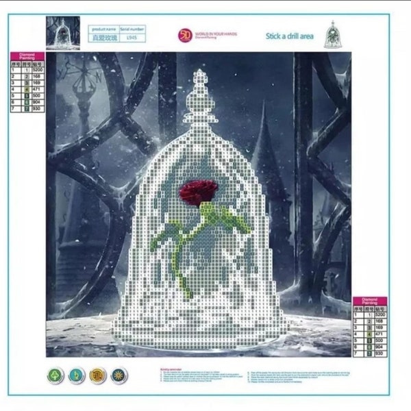 Partial Drill Diamond Painting - Rose