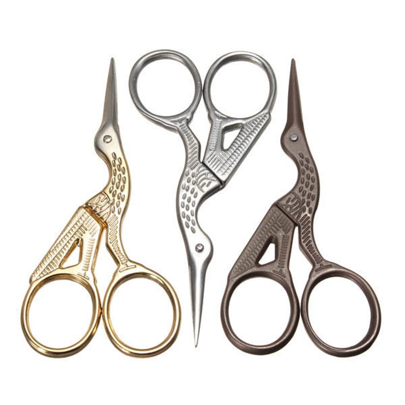 Crane Scissors Medium Etsy