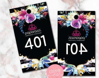 Printable Paparazzi numbers, Paparazzi Jewelry live sale numbers, Normal-Mirrored number tags, 001-500, Printable PDF, Purple Flower