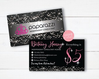paparazzi business cards etsy