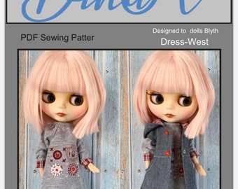 Blythe Jacket - Blythe Dress - Patterns PDF Download - Blythe clothes - Blythe outfit