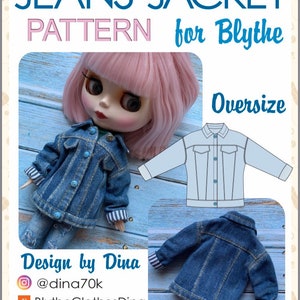 Blythe Jacket Patterns PDF Download - Blythe clothes - Blythe outfit