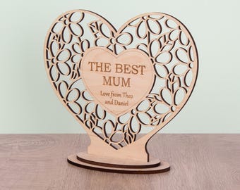 Bougeoir Coeur Cadeau 10 Ans Mariage - Décoration Romantique Rose Pour Anniversaire De Mariage, Couple Ou Parents