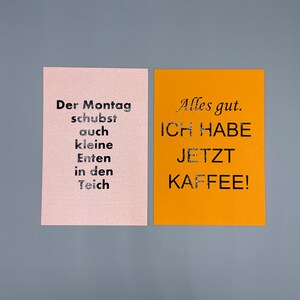 2er Set Postkarten-DIN A6 - SPRÜCHE
