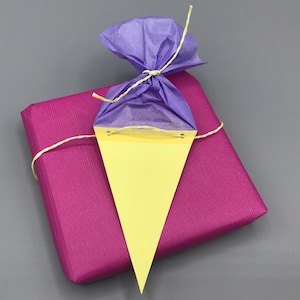 Geschenkanhänger Schultüte Einschulung Schulanfang