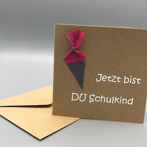 Glückwunschkarte zum Schulanfang - Einschulung