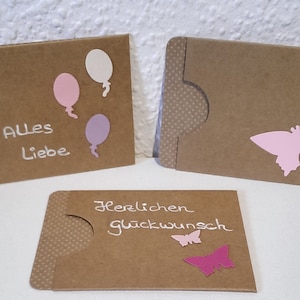 3er Set Gutscheinhüllen Verpackungen Bild 1