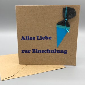 Glückwunschkarte zum Schulanfang - Einschulung
