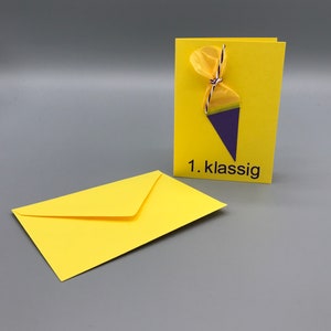 Glückwunschkarte zum Schulanfang - Einschulung