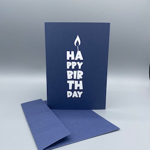 Karte inkl. Umschlag - HAPPY BIRTHDAY