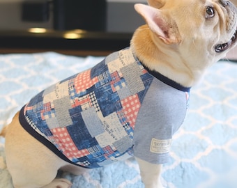 French bulldog outfit French bulldog clothes French bulldog clothing Alphabet pattern tank top sockfrenchie