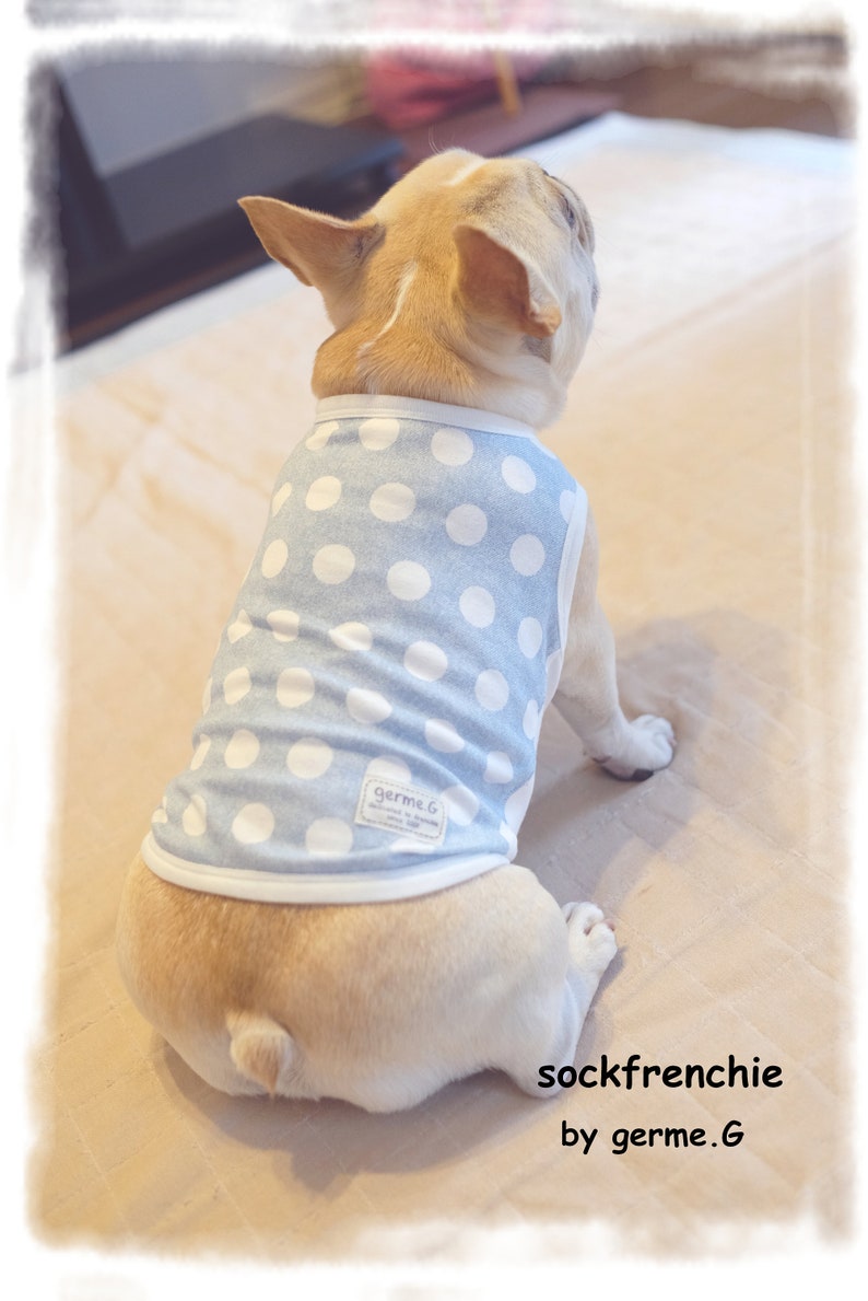 French bulldog outfit French bulldog clothes French bulldog clothing Alphabet pattern tank top sockfrenchie