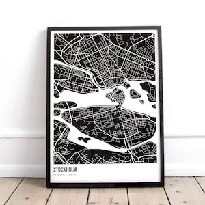 Stockholm Poster / Schwedisch Poster / Print Karte / Reise Poster / skandinavischen Kunst