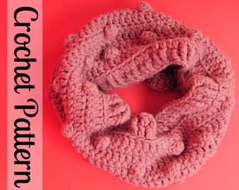 Bobble Stitch Cowl - Crochet Cowl Pattern - PDF Download